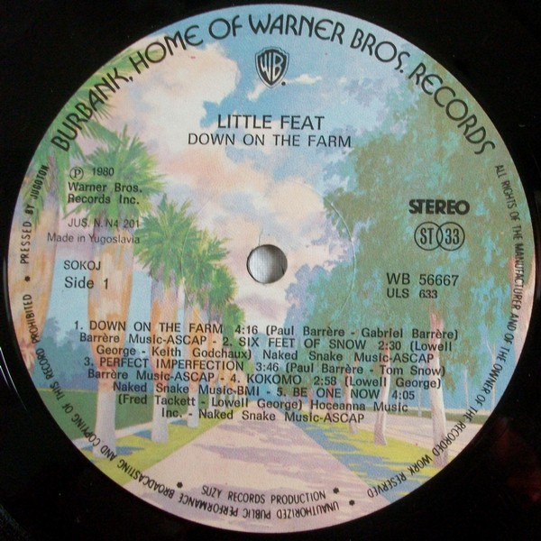 Little Feat - Down On The Farm (LP, Album)