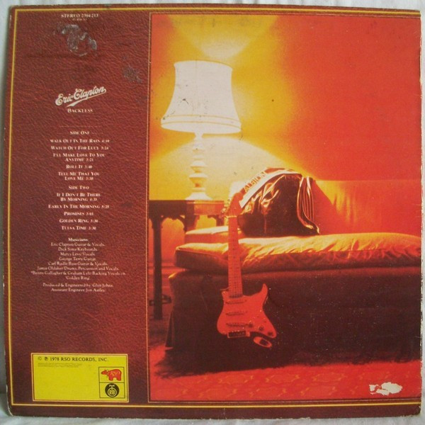 Eric Clapton - Backless (LP, Album, RP)