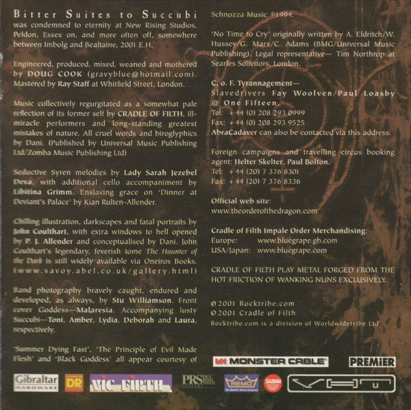 Cradle Of Filth - Bitter Suites To Succubi (CD, EP, Enh, S/Edition)