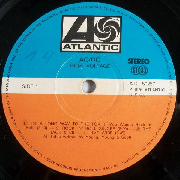 AC/DC - High Voltage (LP, Album)