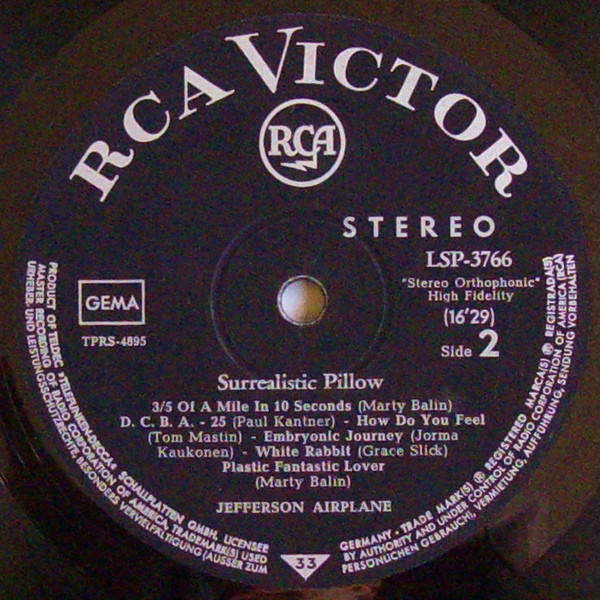 Jefferson Airplane - Surrealistic Pillow (LP, Album)