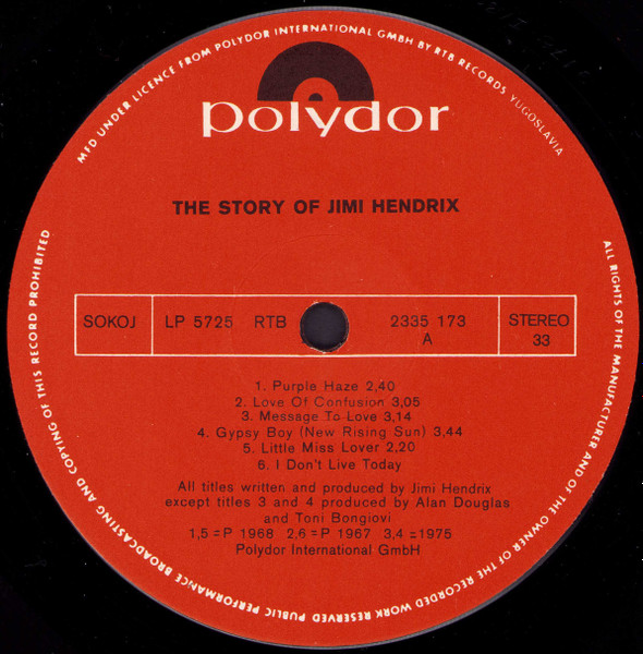 Jimi Hendrix - The Story Of Jimi Hendrix (2xLP, Comp)