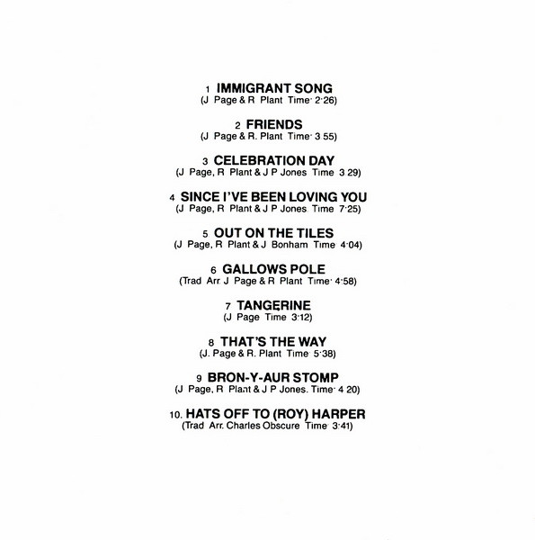 Led Zeppelin - Led Zeppelin III (CD, Album, RE)