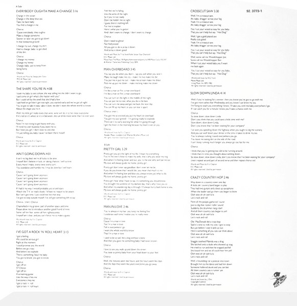 Eric Clapton - Money And Cigarettes (LP, Album, RE)