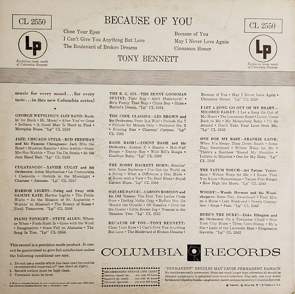 Tony Bennett - Because Of You (10