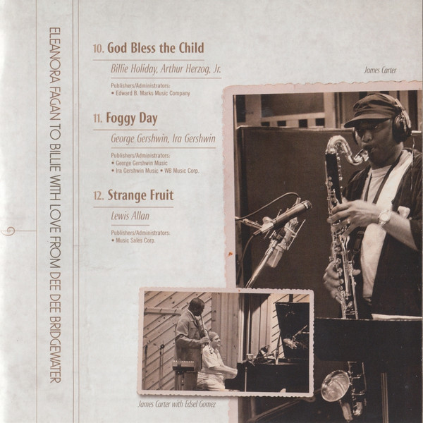 Dee Dee Bridgewater - Eleanora Fagan (1915-1959): To Billie With Love From Dee Dee Bridgewater (CD, Album)