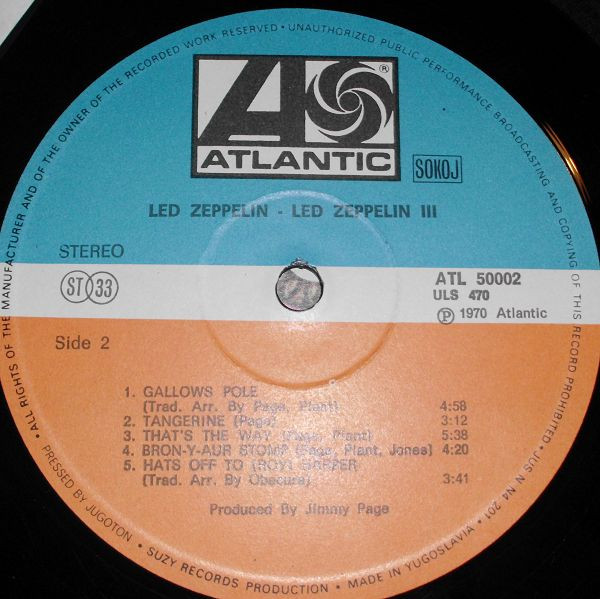 Led Zeppelin - Led Zeppelin III (LP, Album, RE)