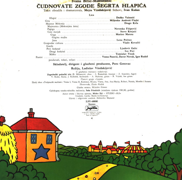 Ivana Brlić - Mažuranić - Čudnovate Zgode Šegrta Hlapića (LP, Album)