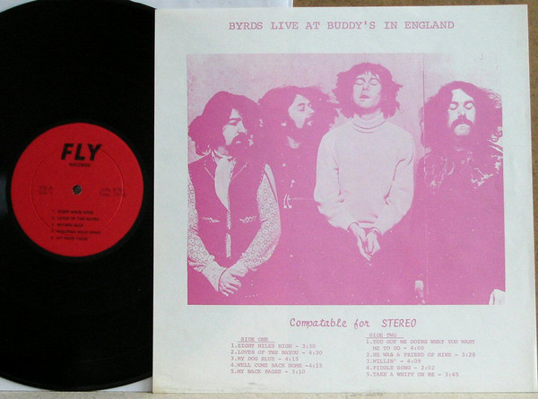 The Byrds - Live At Buddy's In England (LP, Album, Mono, Unofficial)