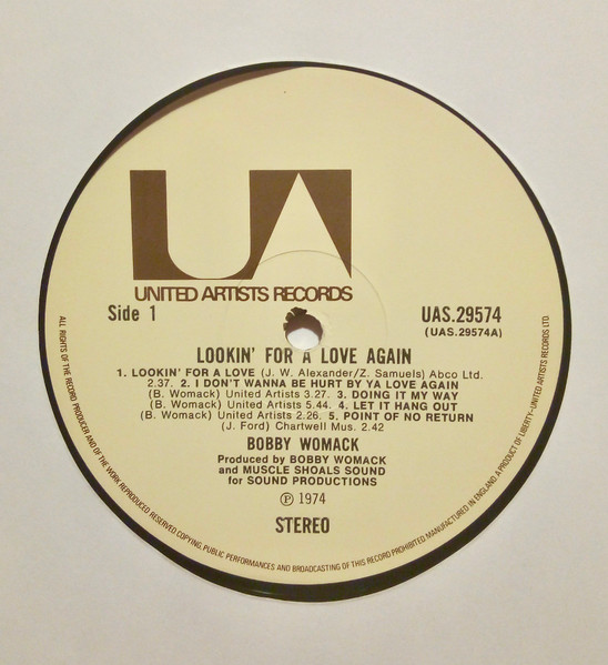 Bobby Womack - Lookin' For A Love Again (LP, Album)