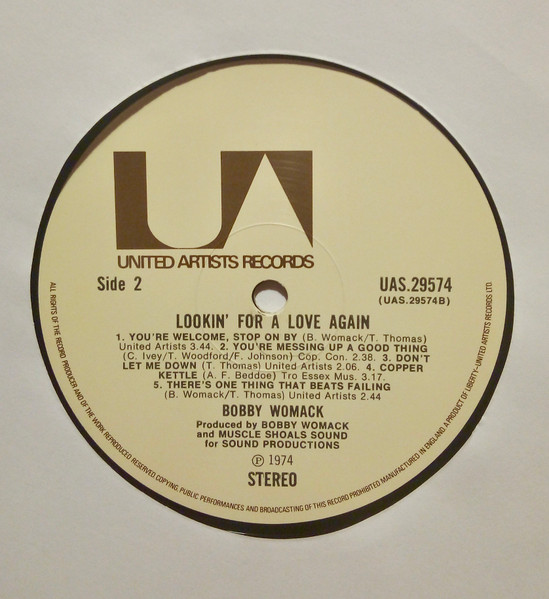 Bobby Womack - Lookin' For A Love Again (LP, Album)
