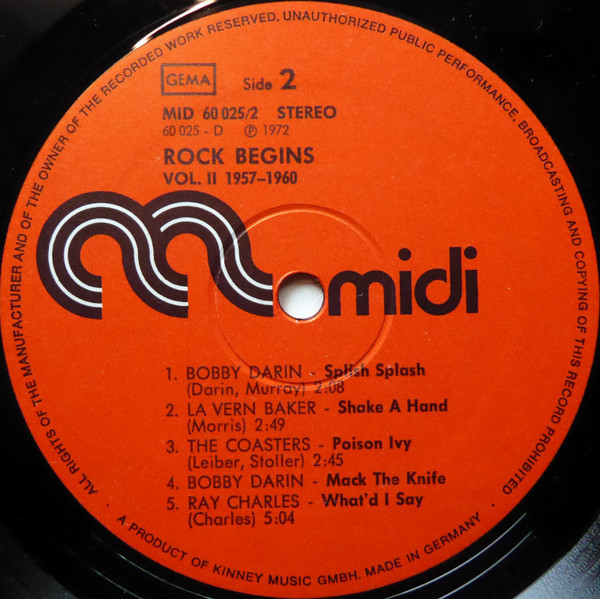 Various - Rock Begins Vol.Il 1957-1960 (2xLP, Comp, Gat)