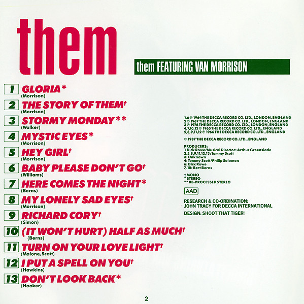 Them (3) - Them Featuring Van Morrison (CD, Comp, Mono, RE)