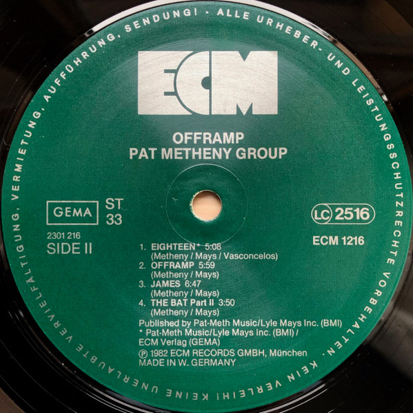 Pat Metheny Group - Offramp (LP, Album)