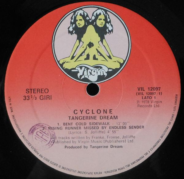 Tangerine Dream - Cyclone (LP, Album, Gat)