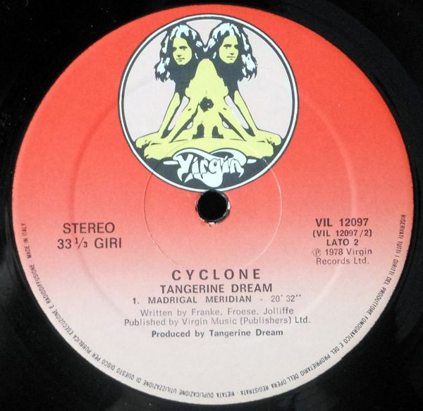 Tangerine Dream - Cyclone (LP, Album, Gat)