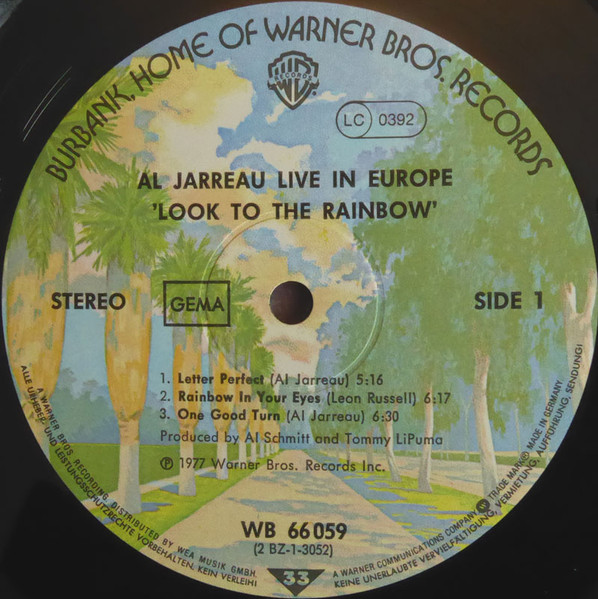 Al Jarreau - Look To The Rainbow - Live - Recorded In Europe (2xLP, Album, Gat)