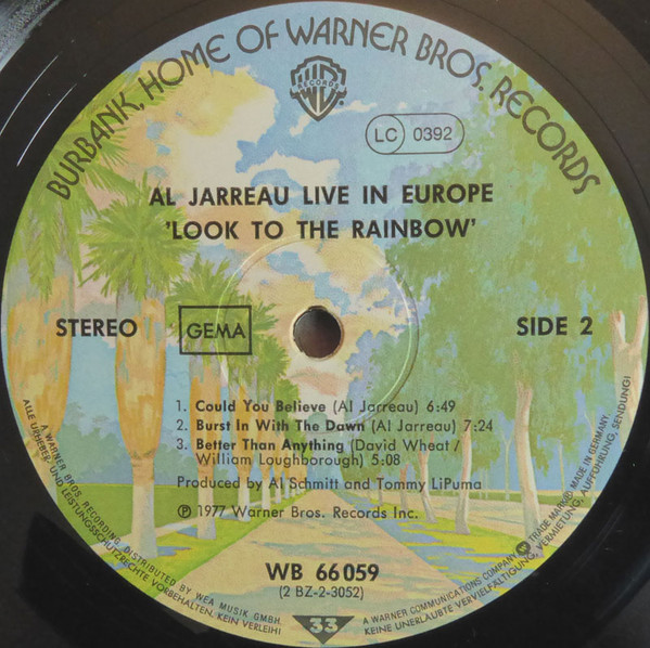 Al Jarreau - Look To The Rainbow - Live - Recorded In Europe (2xLP, Album, Gat)