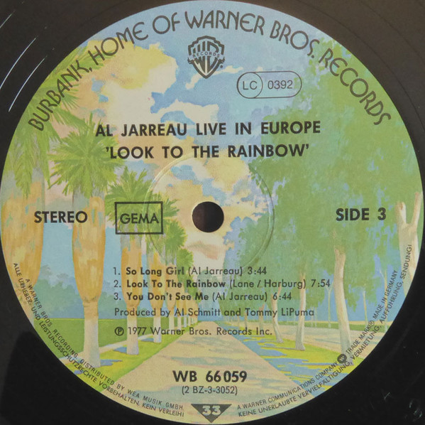 Al Jarreau - Look To The Rainbow - Live - Recorded In Europe (2xLP, Album, Gat)