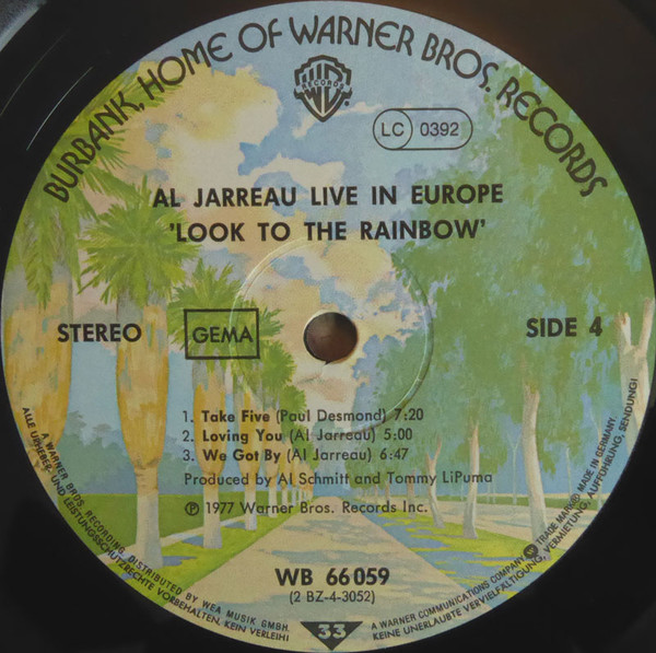 Al Jarreau - Look To The Rainbow - Live - Recorded In Europe (2xLP, Album, Gat)
