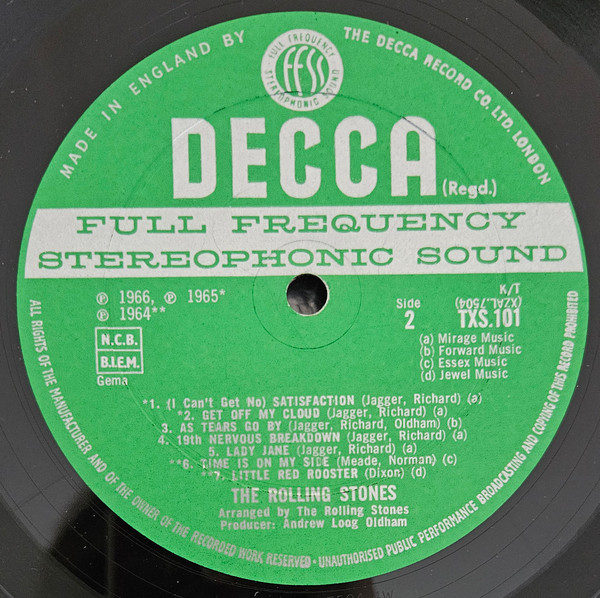 The Rolling Stones - Big Hits [High Tide And Green Grass] (LP, Comp, Unb)