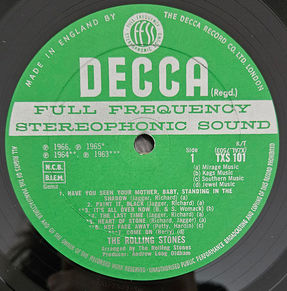 The Rolling Stones - Big Hits [High Tide And Green Grass] (LP, Comp, Unb)