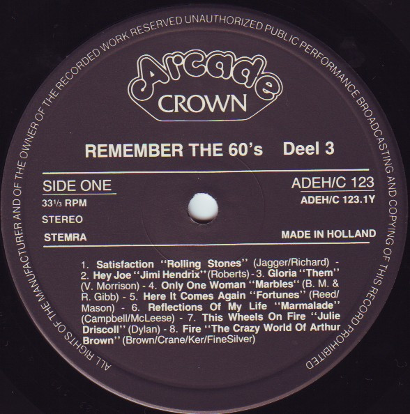 Various - Remember The 60's (Volume 3) (2xLP, Comp)