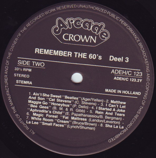 Various - Remember The 60's (Volume 3) (2xLP, Comp)