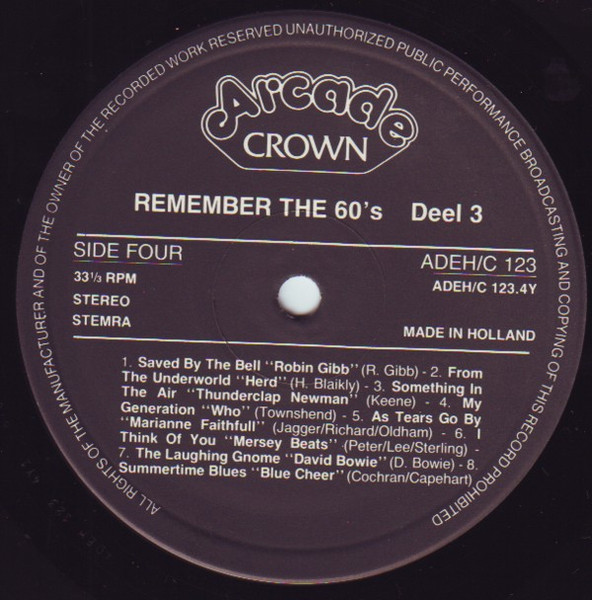 Various - Remember The 60's (Volume 3) (2xLP, Comp)