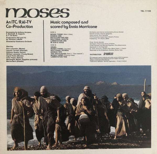 Ennio Morricone - Moses (Original Motion Picture Soundtrack) (LP, Album)