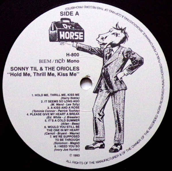 Sonny Til & The Orioles* - Hold Me, Thrill Me, Kiss Me (1948-54) (LP, Comp, Mono)