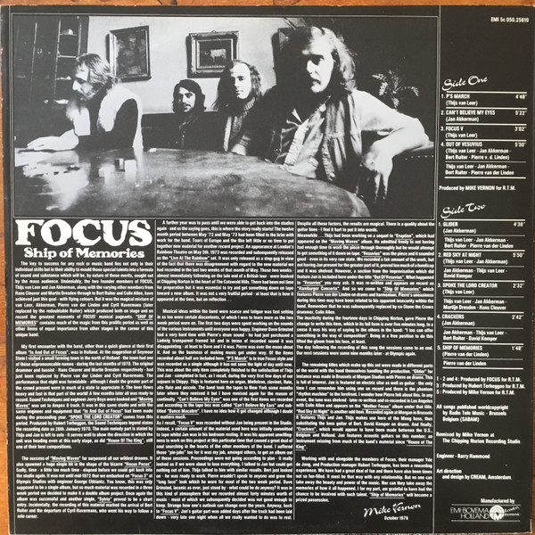 Focus (2) - Ship Of Memories (LP, Album)