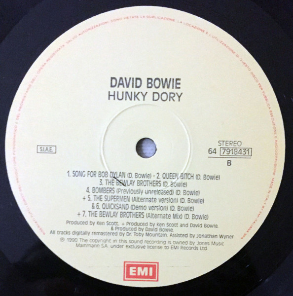David Bowie - Hunky Dory (LP, Album, RE, RM, Gat)