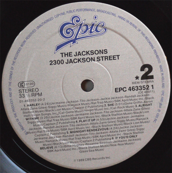 The Jacksons - 2300 Jackson Street (LP, Album)