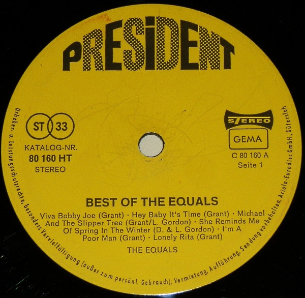 The Equals - Best Of The Equals (LP, Comp)
