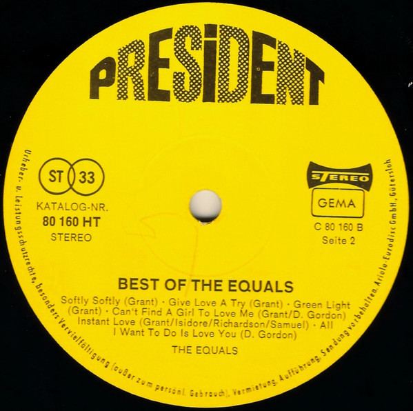 The Equals - Best Of The Equals (LP, Comp)