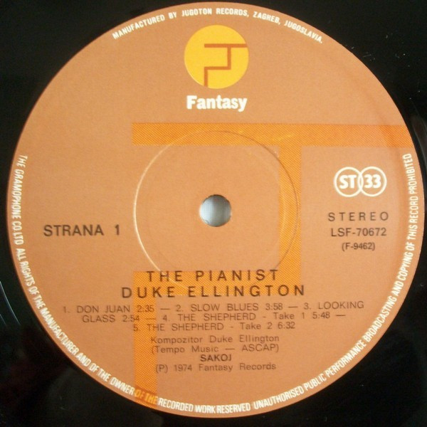 Duke Ellington - The Pianist (LP, Album)