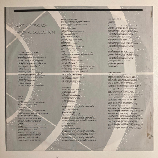 Moving Fingers - Natural Selection (LP, Album, DMM)