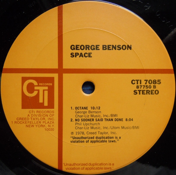 George Benson - Space (LP, Album, RP, Gat)