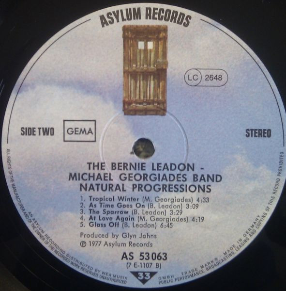 The Bernie Leadon • Michael Georgiades Band* - Natural Progressions (LP, Album)