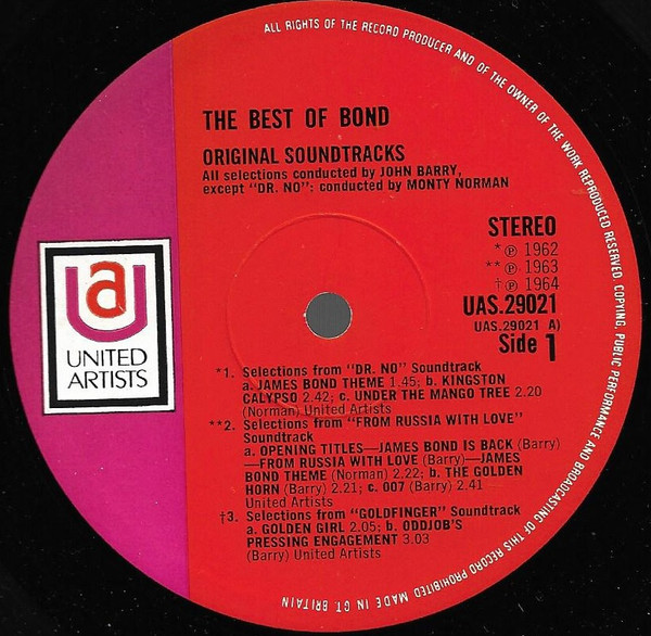 Various - The Best Of Bond - The Original Soundtrack Themes (LP, Comp)