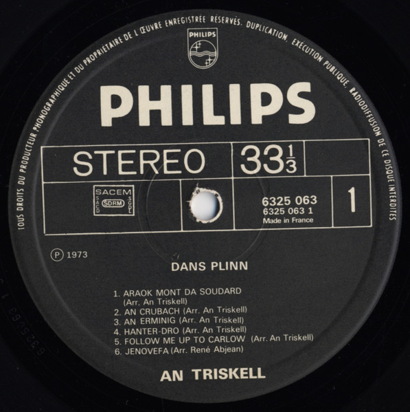 An Triskell - Dañs Plinn (LP, Album)