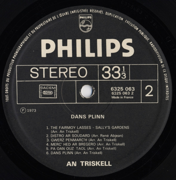 An Triskell - Dañs Plinn (LP, Album)