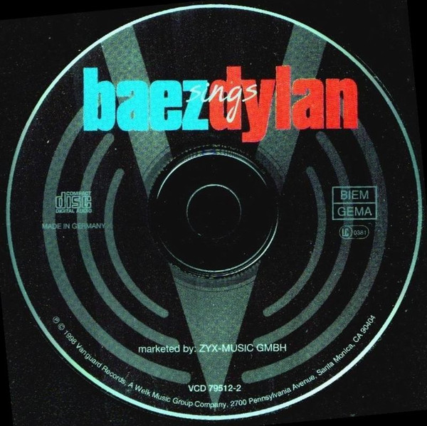 Joan Baez - Baez Sings Dylan (CD, Comp)
