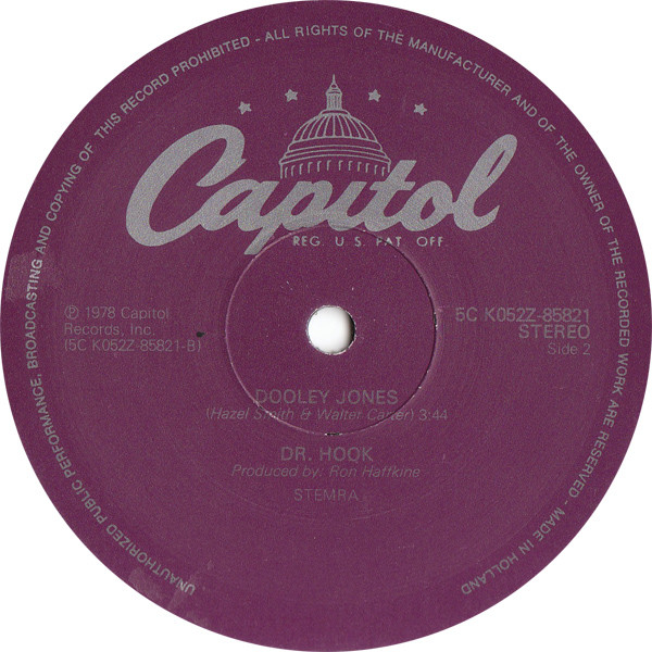 Dr. Hook - When You're In Love With A Beautiful Woman / Dooley Jones (12