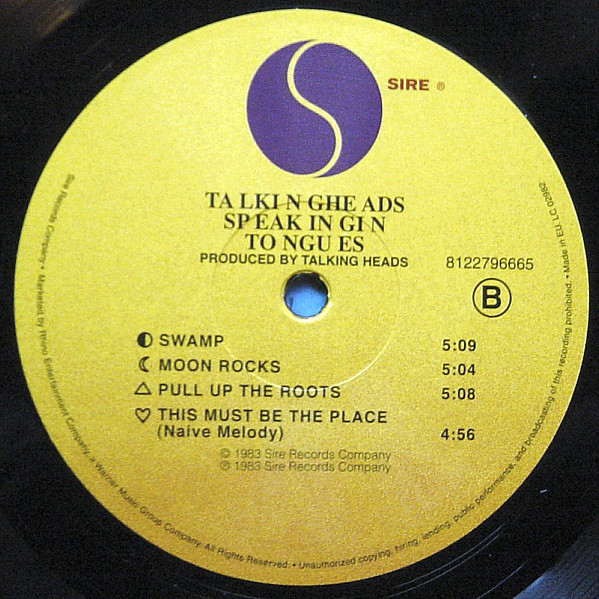 Talking Heads - Speaking In Tongues (LP, Album, RE, 180)
