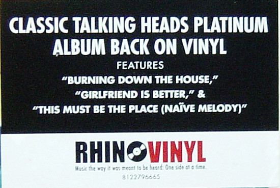 Talking Heads - Speaking In Tongues (LP, Album, RE, 180)