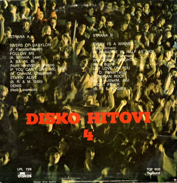 Unknown Artist - Disko Hitovi 4 (LP, Comp)