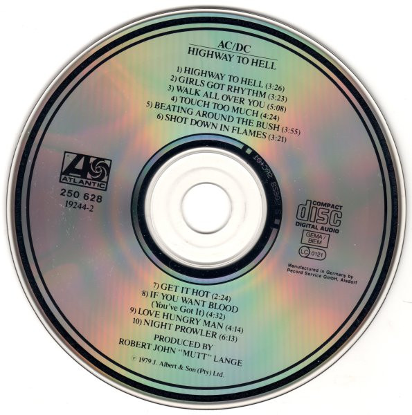 AC/DC - Highway To Hell (CD, Album, RE)