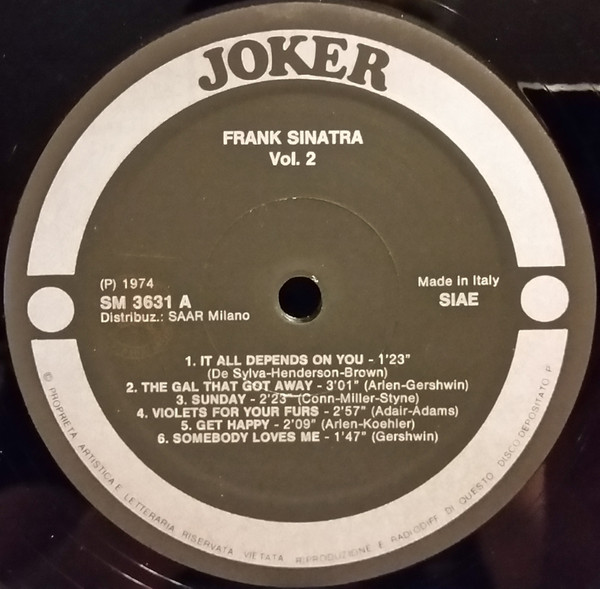 Frank Sinatra - Vol. 2 (LP, Comp)